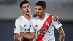 Gonzalo Montiel con la camiseta del Millonario.