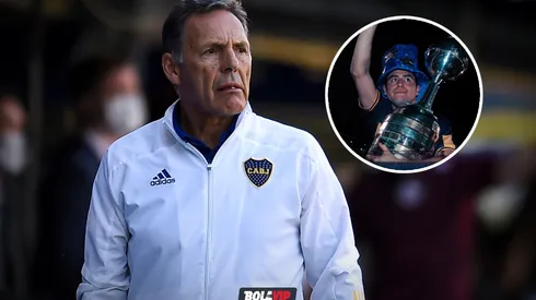 Miguel Ángel Russo y Juan Román Riquelme (Fotos: Getty y Boca vía Twitter)