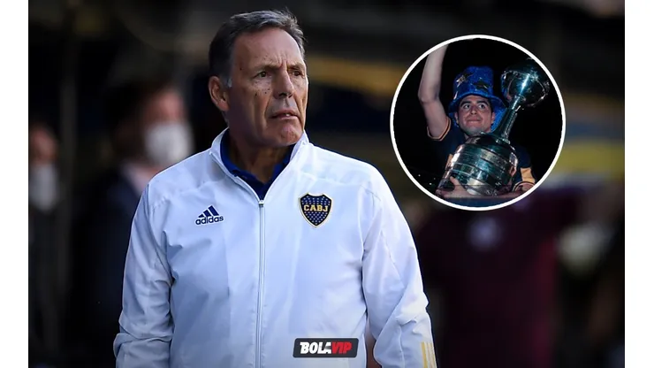 Miguel Ángel Russo y Juan Román Riquelme (Fotos: Getty y Boca vía Twitter)