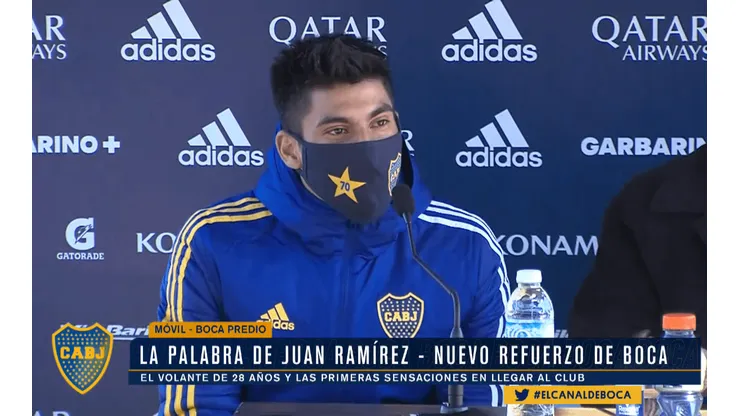 Ramírez fue presentado oficialmente en Boca.