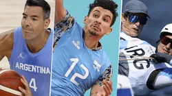Basquet, voley y vela, algunas de las propuestas argentinas el domingo 1° de agosto (Fotos: Getty Images).