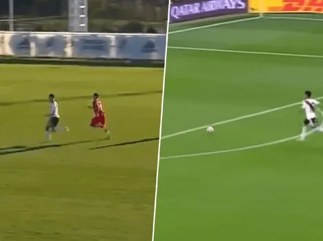 Video: la Reserva de River liquidó el partido con un gol igual al del Pity a Boca en Madrid