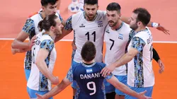Argentina se mide con Túnez en el vóley masculino de Tokio 2020. (Foto: Getty Images).