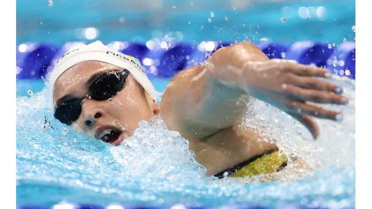 Delfina Pignatiello se despidió de Tokio 2020 nadando en los 800 metros libre.