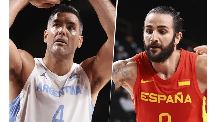 Argentina vs. España por el básquet masculino de Tokio 2020. (Fotos: Getty Images).