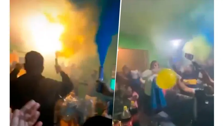 ¡Como en la cancha! Así vivió la familia de Montes el partido de Boca