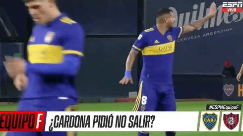 El momento del pedido de Edwin Cardona.
