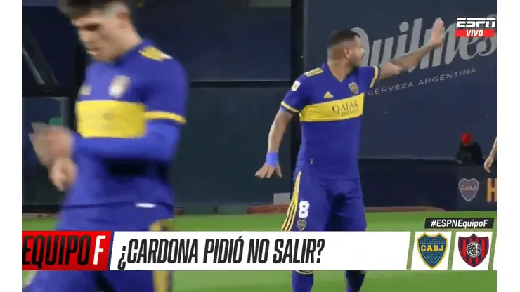 El momento del pedido de Edwin Cardona.