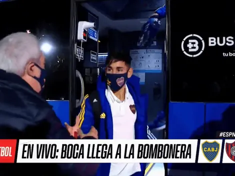 Video: el gesto de Ameal con los juveniles de Boca en la previa del partido