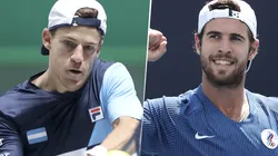 Diego Schwartzman vs. Karen Khachanov. (Fotos: Getty Images).