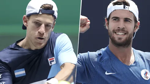 Diego Schwartzman vs. Karen Khachanov. (Fotos: Getty Images).