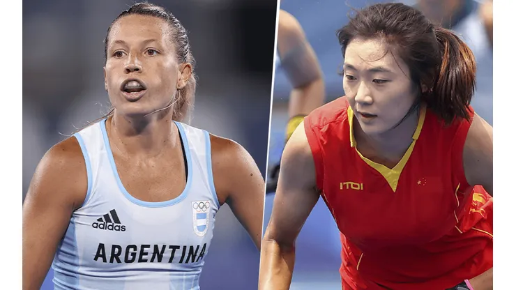 Argentina vs. China por el hockey femenino de Tokio 2020. (Fotos: Getty Images).