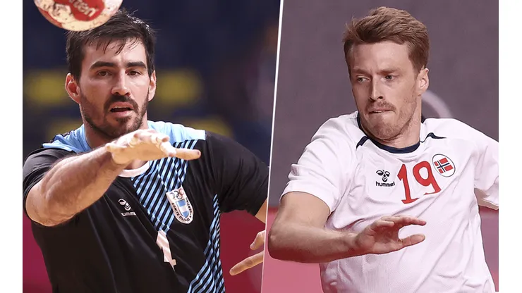 Argentina vs. Noruega por el handball masculino de Tokio 2020. (Fotos: Getty Images).