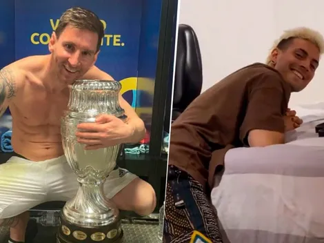 Coscu se volvió loco al ver que Messi lo siguió en Instagram