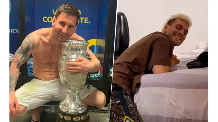 Coscu se volvió loco al ver que Messi lo siguió en Instagram