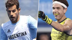 Argentina vs. Australia por el hockey masculino de Tokio 2020. (Fotos: Getty Images).