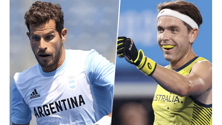 Argentina vs. Australia por el hockey masculino de Tokio 2020. (Fotos: Getty Images).
