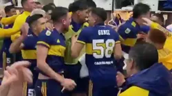 "Vamos vamos los pibes", el delirio del vestuario de Boca post-partido