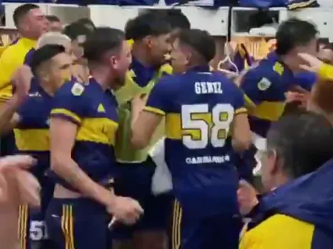 "Vamos vamos los pibes", el delirio del vestuario de Boca post-partido