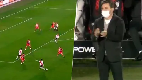 Video: la reacción de Gallardo al ver el golazo de Matías Suárez