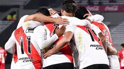 El festejo de los jugadores de River.