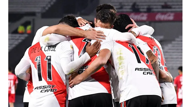 El festejo de los jugadores de River.