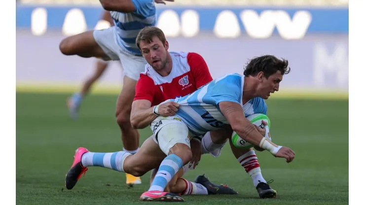 Argentina debuta en el rugby 7 de Tokio 2020. (Foto: Twitter @lospumas7arg).