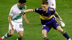 La rompió: partidazo de Barco en el lateral izquierdo de Boca