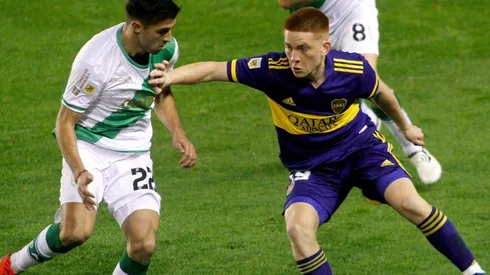La rompió: partidazo de Barco en el lateral izquierdo de Boca