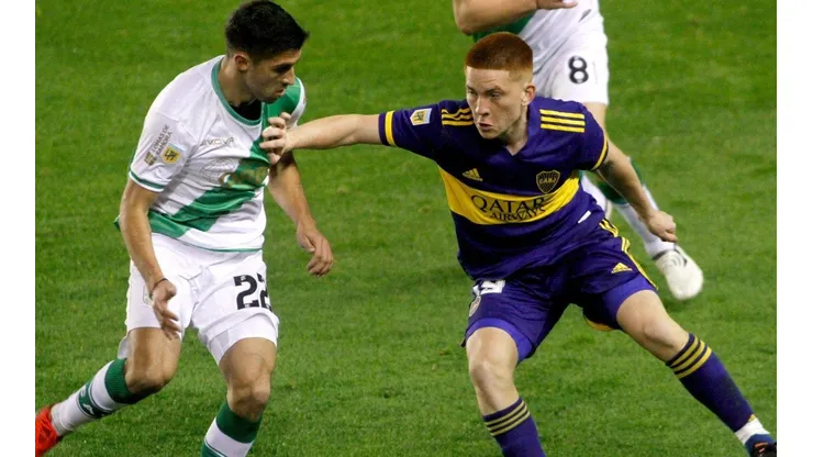 La rompió: partidazo de Barco en el lateral izquierdo de Boca
