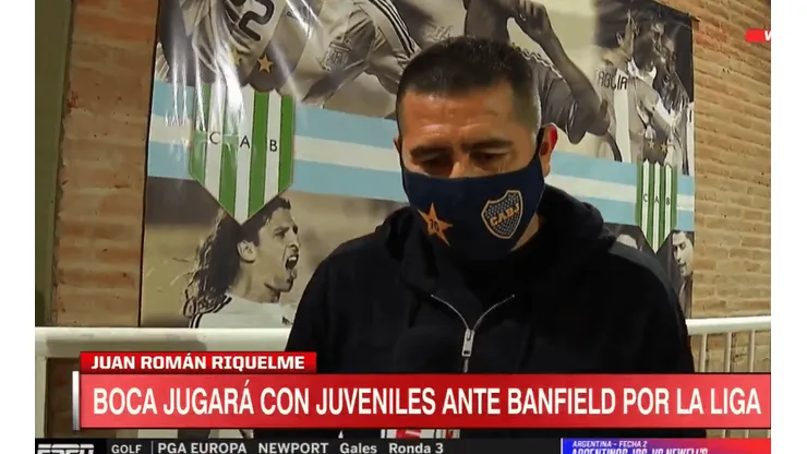 Mientras le pegaba a Tinelli, Román se acordó de River sin mencionarlo