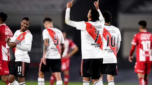 El festejo de Matías Suárez.