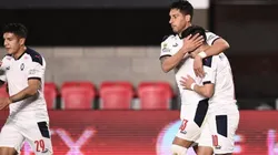 Así festejaron los jugadores de Independiente.