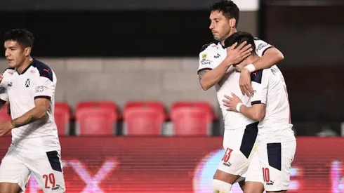 Así festejaron los jugadores de Independiente.