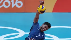 Facundo Conte, uno de los integrantes del equipo argentino en el vóley masculino (Foto: Getty Images).