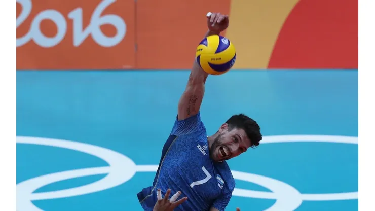 Facundo Conte, uno de los integrantes del equipo argentino en el vóley masculino (Foto: Getty Images).