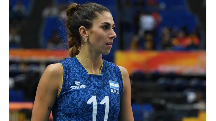 Julieta Lazcano, una de las integrantes de Las Panteras, equipo selectivo femenino argentino de voley (Foto: Getty Images).