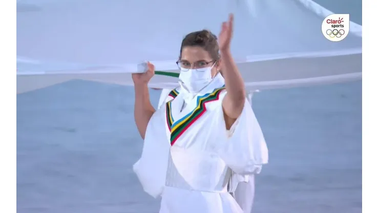 Orgullo nacional: Peque Pareto llevó la bandera olímpica y representó al continente