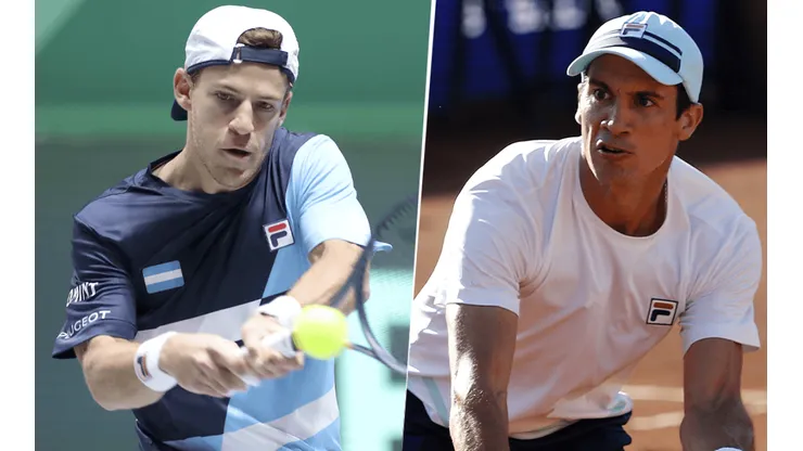 Diego Schwartzman y Facundo Bagnis debutan en el dobles del torneo de tenis de Tokio 2020. (Fotos: Getty Images).