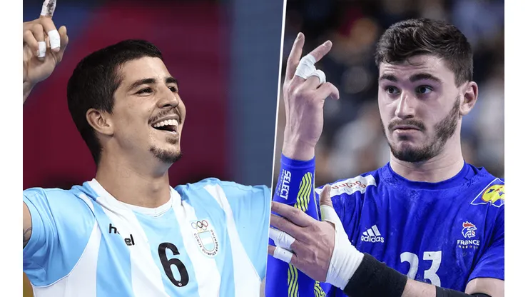 Argentina vs. Francia por el handball masculino de los Juegos Olímpicos. (Fotos: Getty Images).