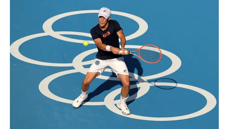 Diego Schwartzman debuta en el dobles del torneo de tenis de Tokio 2020. (Foto: Getty Images).