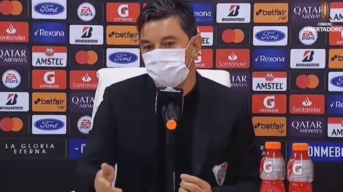 Gallardo, muy conforme en la conferencia.