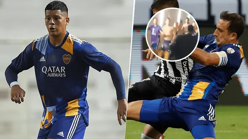 Rojo e Izquierdoz, a las piñas.