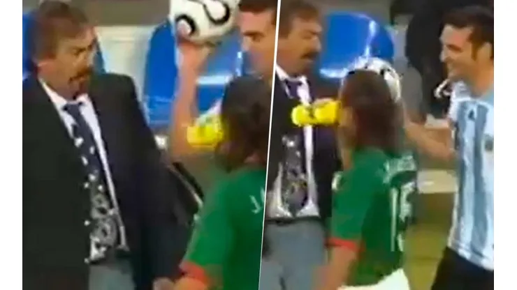 Video: el día que Scaloni se metió a escuchar las indicaciones de La Volpe
