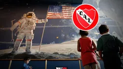 Independiente y la llegada de su banderín a la Luna (Fotos: Getty Images)