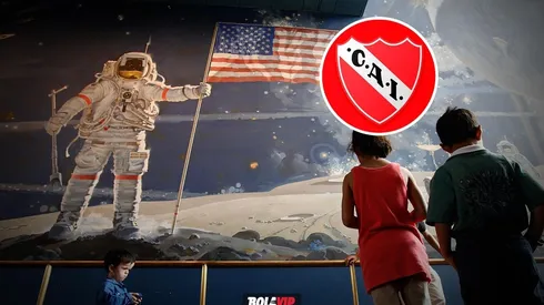 Independiente y la llegada de su banderín a la Luna (Fotos: Getty Images)