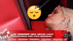 ¿Lali Espósito se durmió una siesta en medio del programa? (Fuente: YouTube La Voz Argentina)