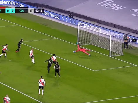 Mura a lo Buffarini mandó el centro y Colón le facturó de entrada a River