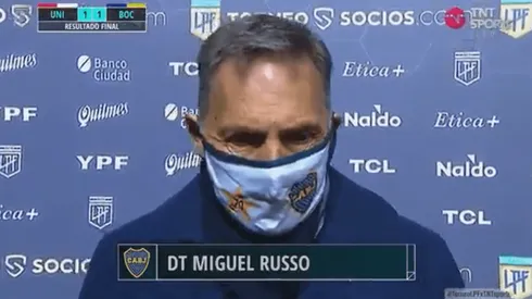 Miguel Ángel Russo después del partido.