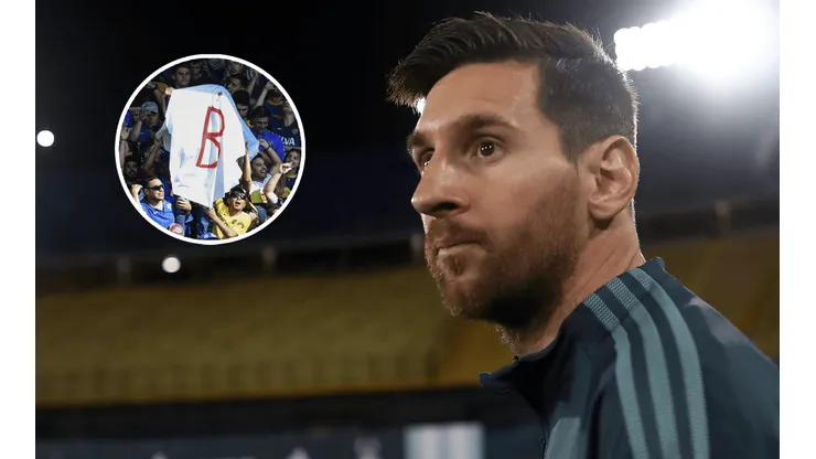Messi y una remera que revolucionó a los hinchas de Boca.